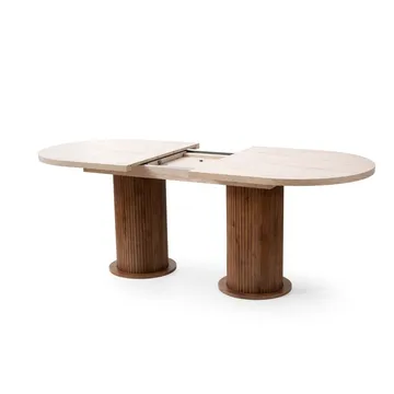 Samtens Matbord Oval 180 cm - Brun/Taupe - Möbler - Bord & matgrupper - Matbord & köksbord
