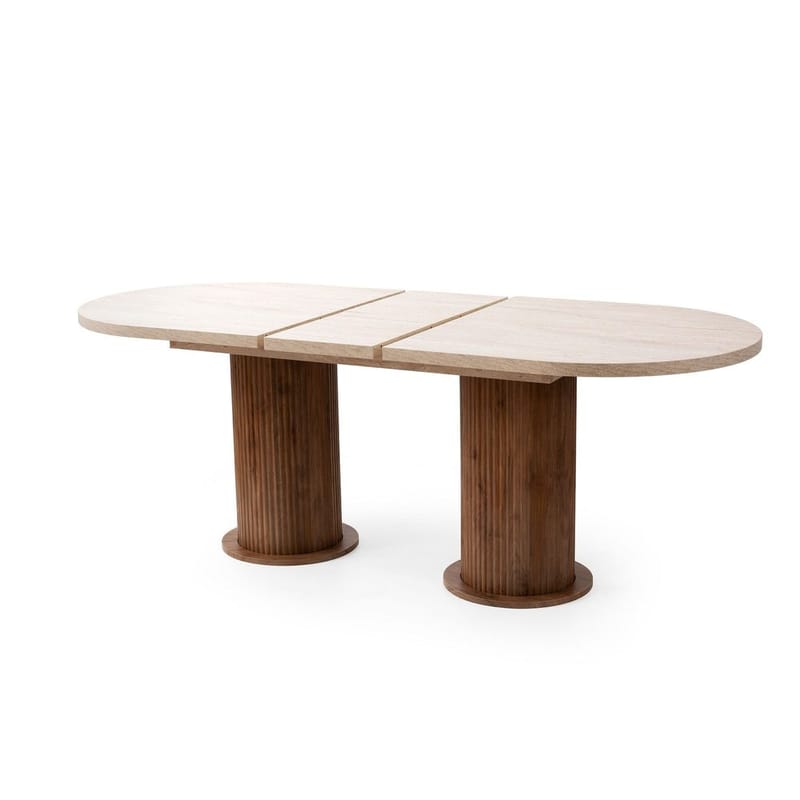 Samtens Matbord Oval 180 cm - Brun/Taupe - Möbler - Bord & matgrupper - Matbord & köksbord