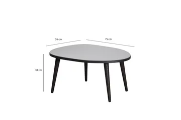 Samtens Soffbord 75 cm - Svart - Möbler - Bord & matgrupper - Soffbord