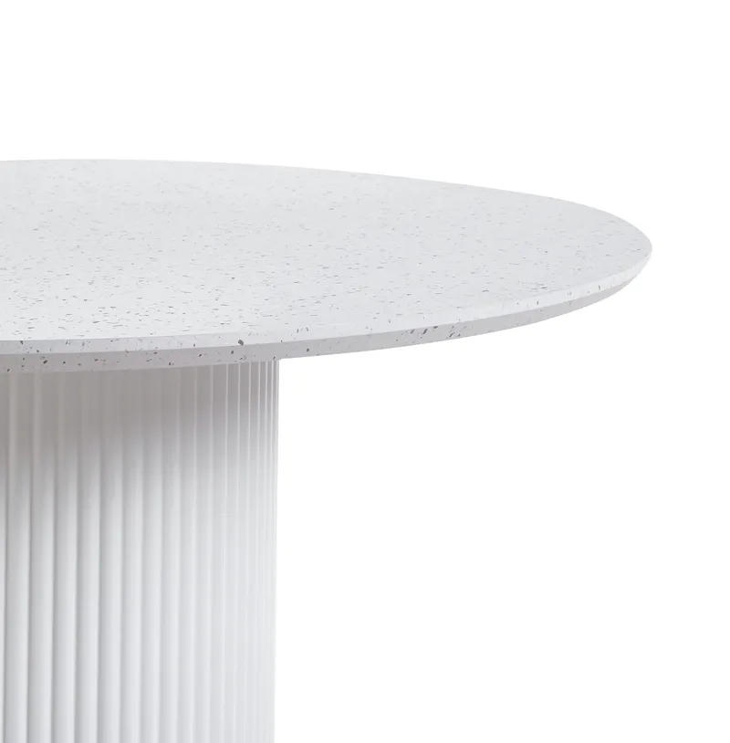 Sandö matbord Ø120 cm - Vit / Terazzo - Vit / Terazzo - Möbler - Bord & matgrupper - Matbord & köksbord