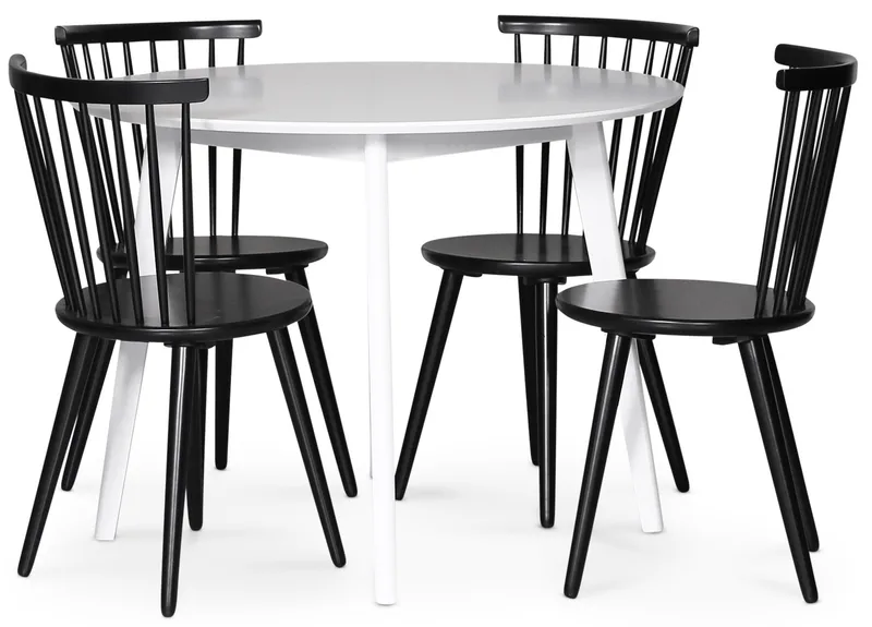 Sandhamn matbord Ø100 cm - Vit - Vit - Möbler - Bord & matgrupper - Matbord & köksbord