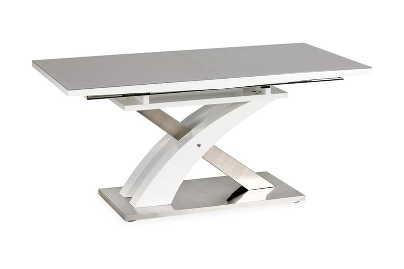 Sandor Förlängningsbart Matbord 160 cm - Grå/Vit - Matbord & köksbord