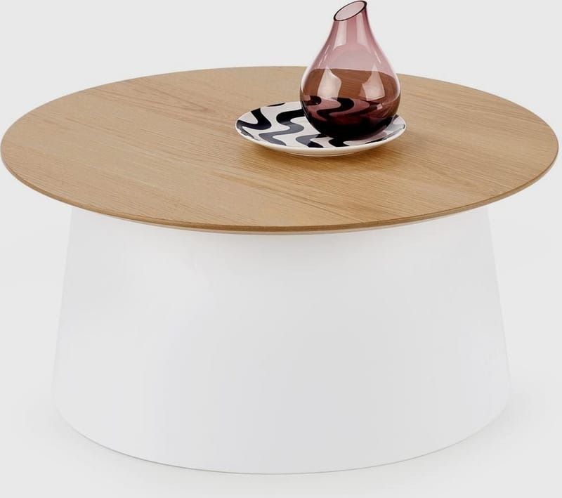 Saranda soffbord Ø69 cm - Vit - Vit - Möbler - Bord & matgrupper - Soffbord