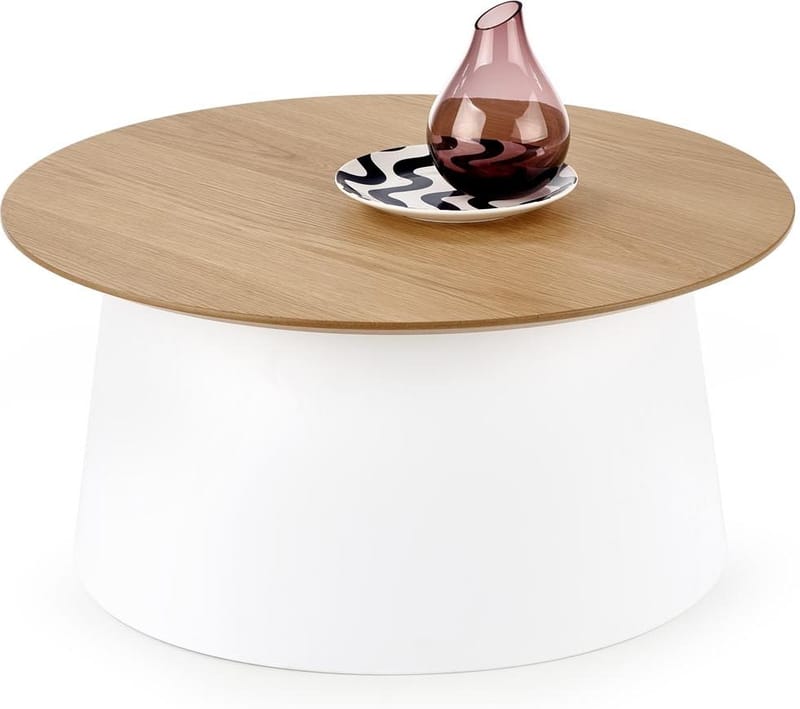 Saranda soffbord Ø69 cm - Vit, Vit