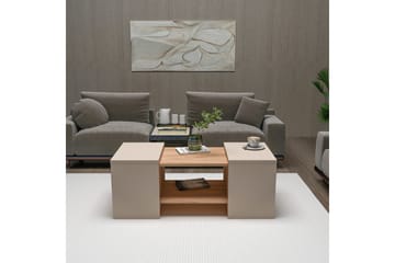Sarte Soffbord 100x37 cm - Beige/Ljus Brun/Trä - Möbler - Bord & matgrupper - Soffbord