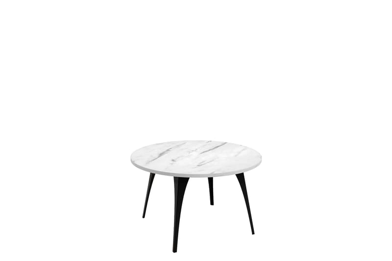 Sayumi Soffbord 75 cm, Svart/Ljusgrå