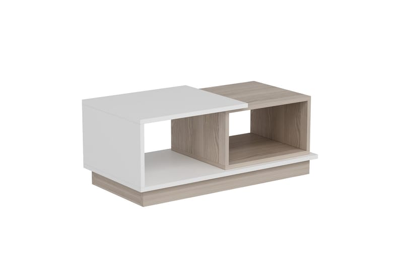 Schmida Soffbord 90x45 cm Vit/Brun - Hanah Home - Möbler - Bord & matgrupper - Soffbord