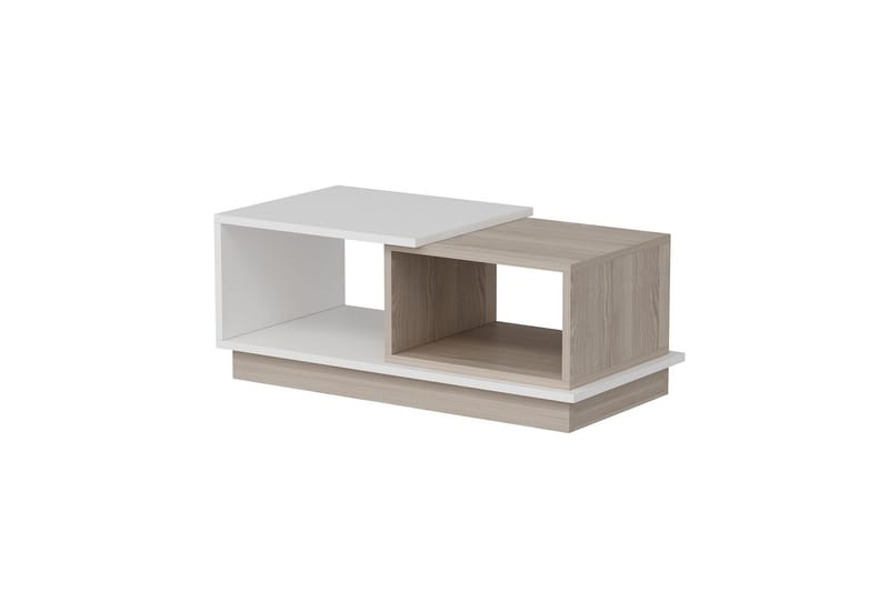 Schmida Soffbord 90x45 cm Vit/Brun - Hanah Home - Möbler - Bord & matgrupper - Soffbord