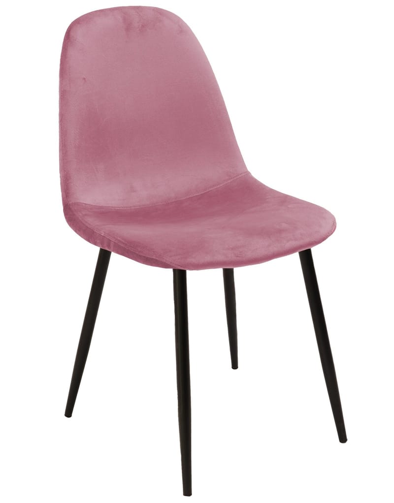 Seat matgrupp, matbord med 4 st Carisma sammetsstolar - Svart/Korall - Svart / korallrosa - Möbler - Bord & matgrupper - Matgrupper