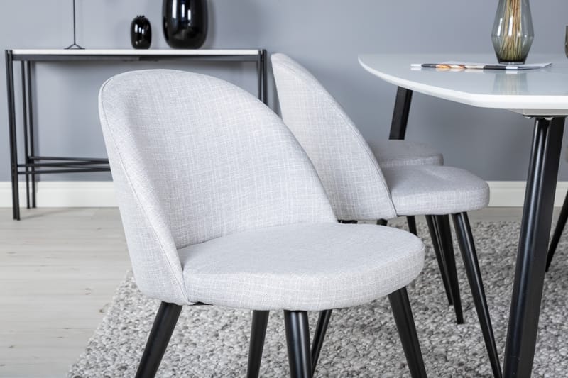 Sedavi Matgrupp 240 cm Rektangulär med 6 Sedavi Stolar - Svart - Möbler - Bord & matgrupper - Matgrupper