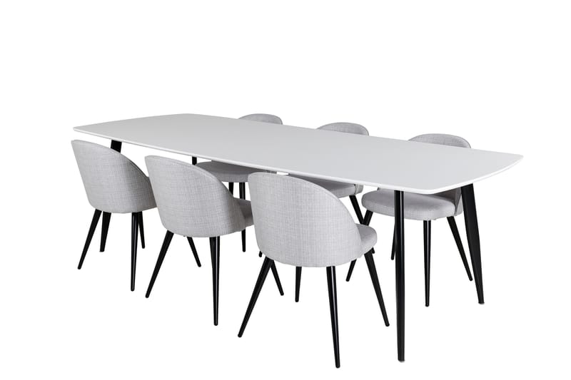 Sedavi Matgrupp 240 cm Rektangulär med 6 Sedavi Stolar - Svart - Möbler - Bord & matgrupper - Matgrupper