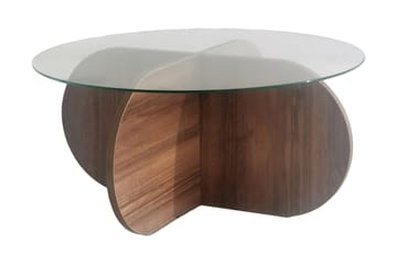 Selenel Soffbord 75x35x75 cm Runt - Brun - Möbler - Bord & matgrupper - Soffbord
