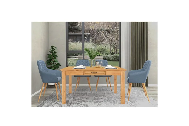 Selma Matbord Rectangulär 140x80 cm - Brun - Möbler - Bord & matgrupper - Matbord & köksbord