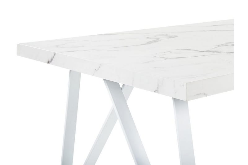 Senneterre Matbord 90x160 cm - Vit/Grå - Möbler - Bord & matgrupper - Matbord & köksbord