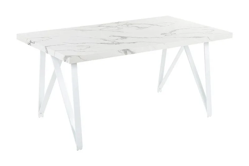 Senneterre Matbord 90x160 cm, Vit/Grå