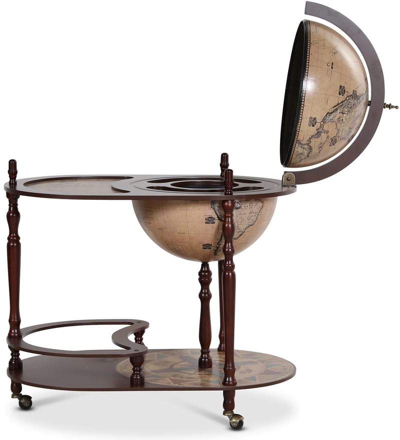 Barglob serveringsvagn - Da Vinci - brun - Möbler - Bord & matgrupper - Serveringsvagn & barvagn - Barglob & jordglobsbar