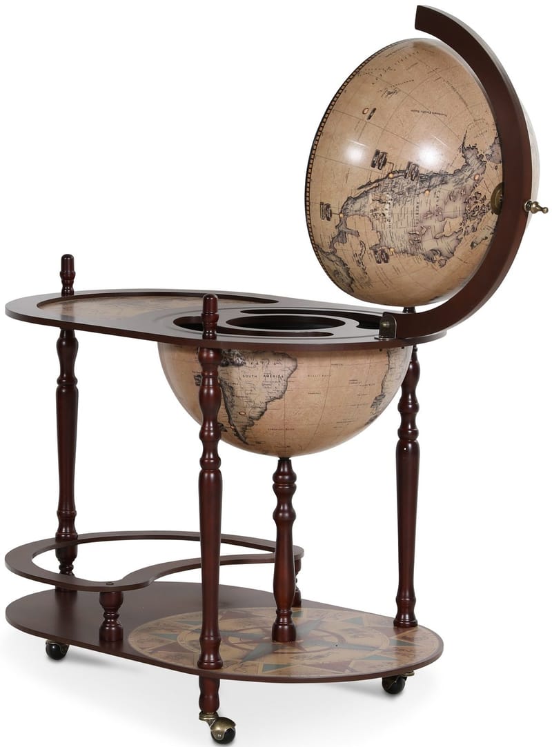 Barglob serveringsvagn - Da Vinci - brun - Möbler - Bord & matgrupper - Serveringsvagn & barvagn - Barglob & jordglobsbar