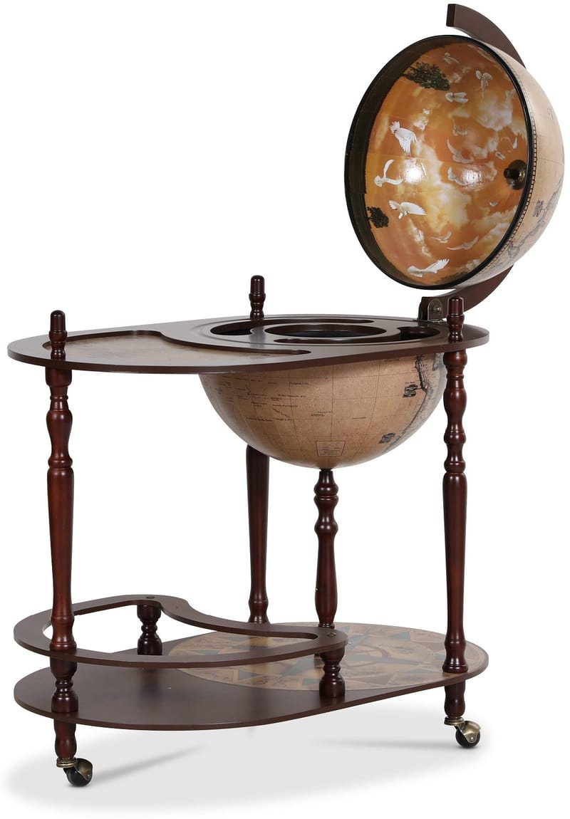 Barglob serveringsvagn - Da Vinci - brun - Möbler - Bord & matgrupper - Serveringsvagn & barvagn - Barglob & jordglobsbar