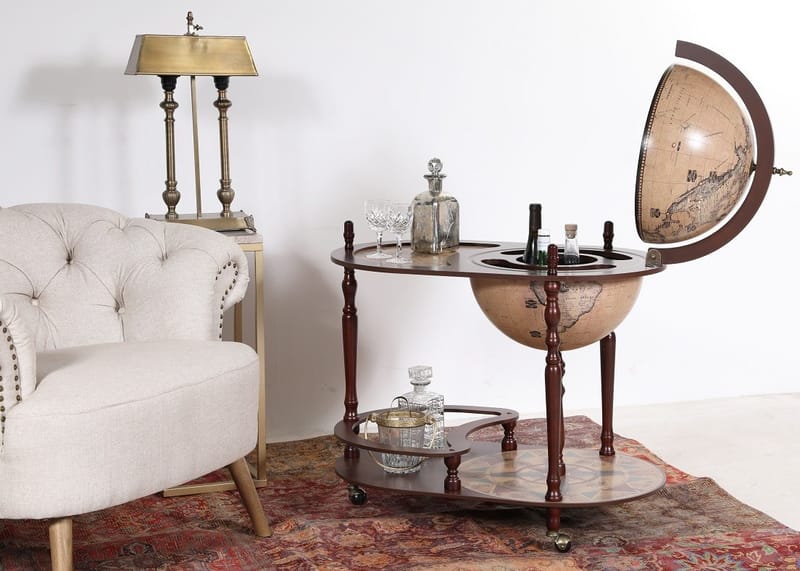 Barglob serveringsvagn - Da Vinci - brun - Möbler - Bord & matgrupper - Serveringsvagn & barvagn - Barglob & jordglobsbar