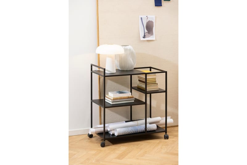 Crabtree Drinkvagn 78x40 cm - Svart - Möbler - Bord & matgrupper - Serveringsvagn & barvagn - Drinkvagn
