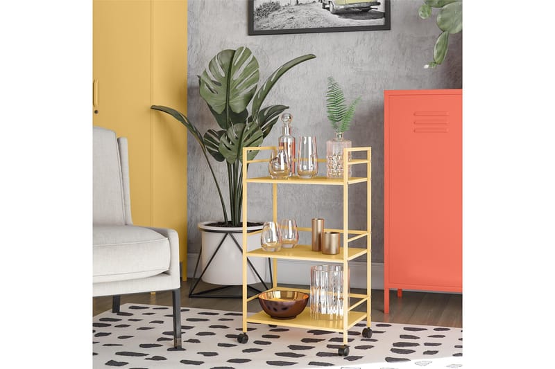 Cache Drinkvagn 43x29 cm Gul - Novogratz - Möbler - Bord & matgrupper - Serveringsvagn & barvagn - Drinkvagn