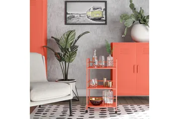 Cache Drinkvagn 43x29 cm Orange - Novogratz - Möbler - Bord & matgrupper - Serveringsvagn & barvagn - Drinkvagn