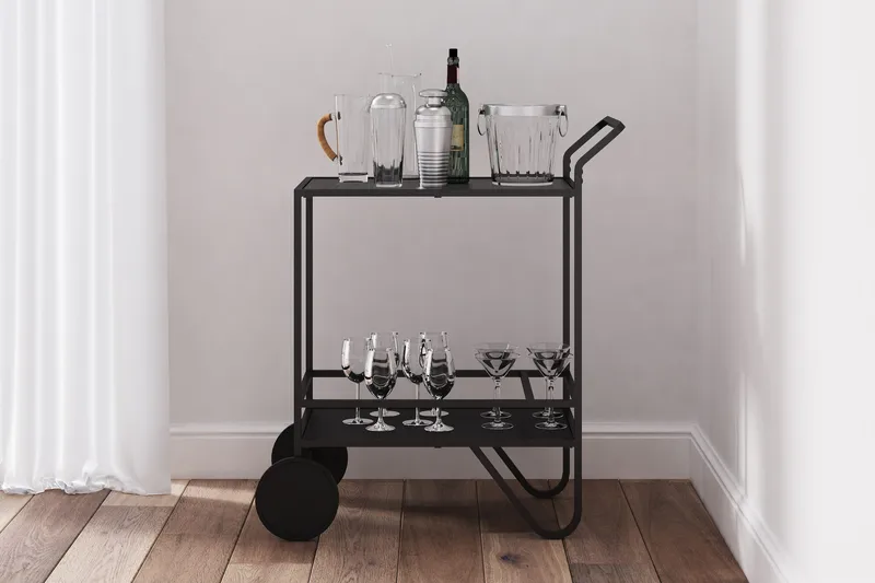 Eahbus Drinkvagn - Svart - Möbler - Bord & matgrupper - Serveringsvagn & barvagn - Drinkvagn