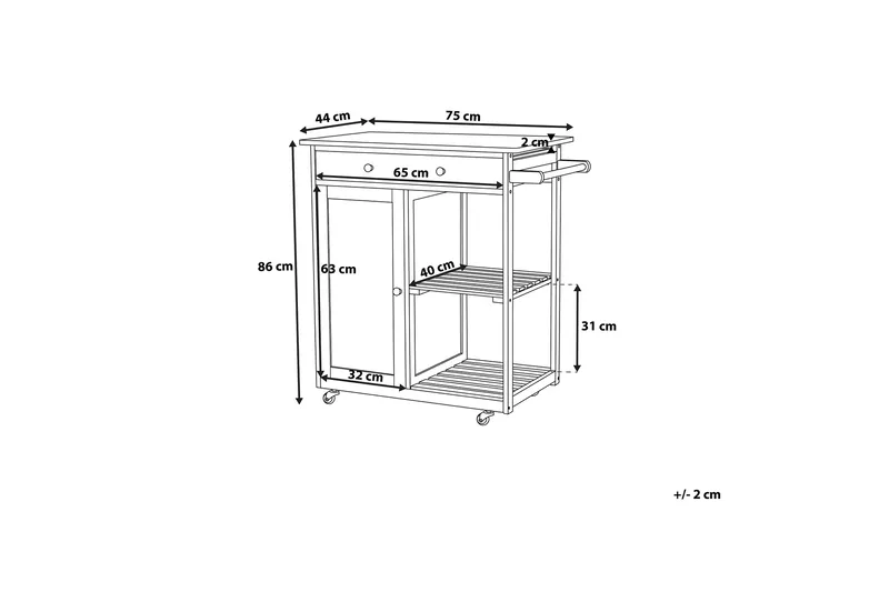 Heres Serveringsbord - Vit - Möbler - Bord & matgrupper - Serveringsvagn & barvagn - Drinkvagn