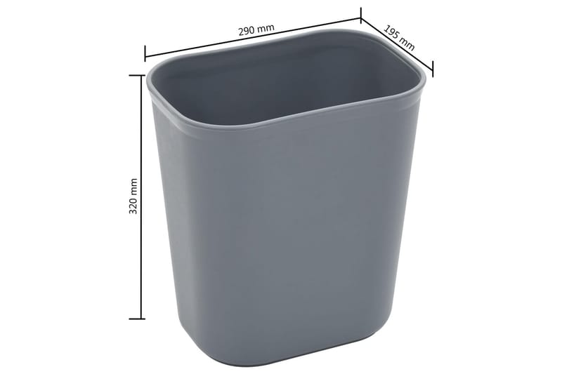 Köksvagn med plastbehållare 82x43,5x93 cm - Silver - Möbler - Bord & matgrupper - Serveringsvagn & barvagn - Drinkvagn