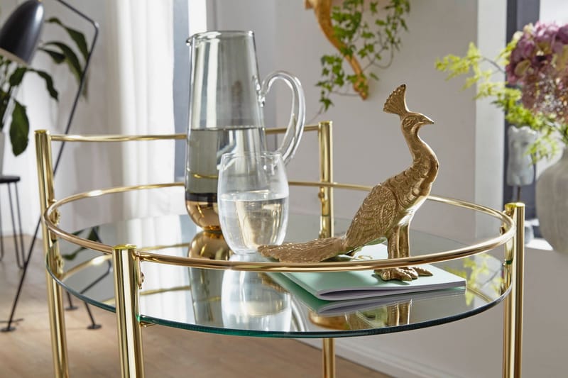 Kenebrew Drinkvagn 67x46 cm - Guld - Möbler - Bord & matgrupper - Serveringsvagn & barvagn - Drinkvagn