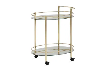 Kenebrew Drinkvagn 67x46 cm - Guld - Möbler - Bord & matgrupper - Serveringsvagn & barvagn - Drinkvagn