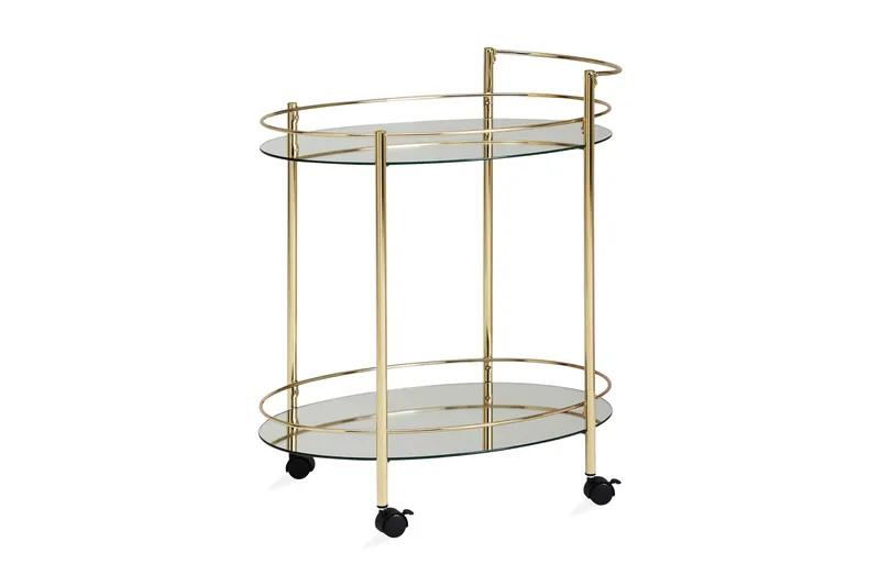 Kenebrew Drinkvagn 67x46 cm - Guld - Möbler - Bord & matgrupper - Serveringsvagn & barvagn - Drinkvagn