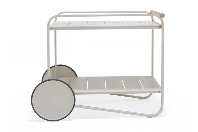 Portals Rullbord 92 cm - Vit/trä - Möbler - Bord & matgrupper - Serveringsvagn & barvagn - Drinkvagn