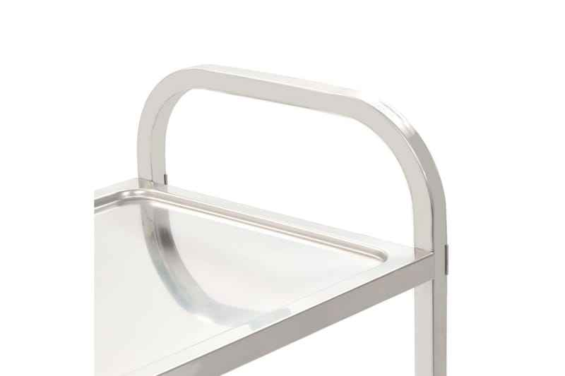 Serveringsvagn 4 våningar 107x55x125 cm rostfritt stål - Silver - Möbler - Bord & matgrupper - Serveringsvagn & barvagn - Drinkvagn