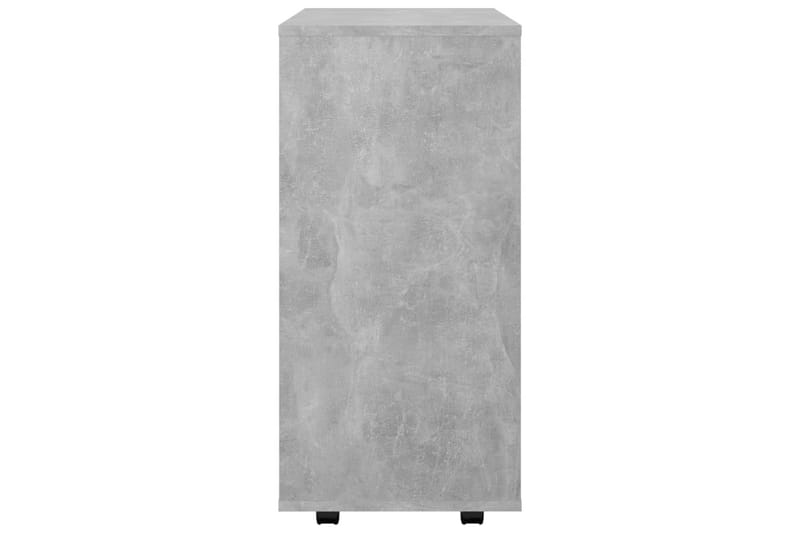 Skåp med hjul betonggrå 60x35x75 cm spånskiva - Grå - Möbler - Bord & matgrupper - Serveringsvagn & barvagn - Drinkvagn