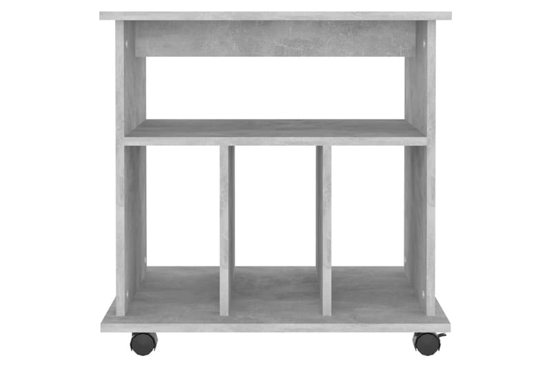 Skåp med hjul betonggrå 60x45x60 cm spånskiva - Grå - Möbler - Bord & matgrupper - Serveringsvagn & barvagn - Drinkvagn