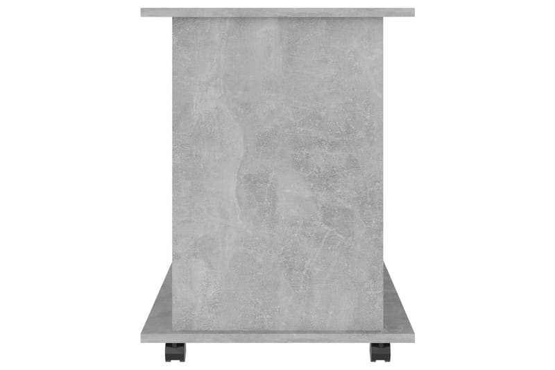 Skåp med hjul betonggrå 60x45x60 cm spånskiva - Grå - Möbler - Bord & matgrupper - Serveringsvagn & barvagn - Drinkvagn