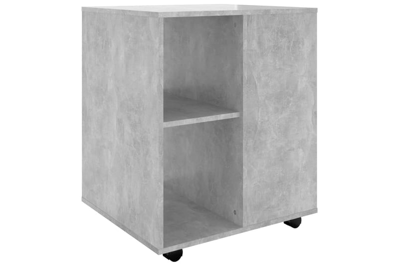 Skåp med hjul betonggrå 60x53x72 cm spånskiva - Grå - Möbler - Bord & matgrupper - Serveringsvagn & barvagn - Drinkvagn