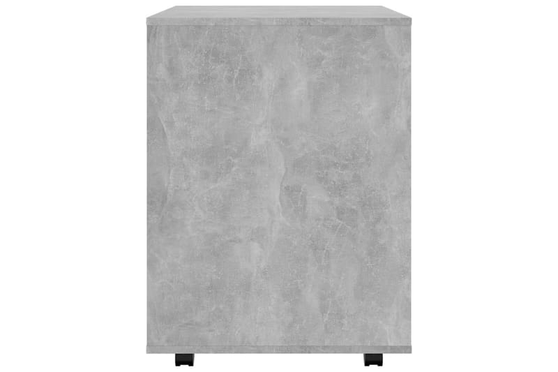 Skåp med hjul betonggrå 60x53x72 cm spånskiva - Grå - Möbler - Bord & matgrupper - Serveringsvagn & barvagn - Drinkvagn