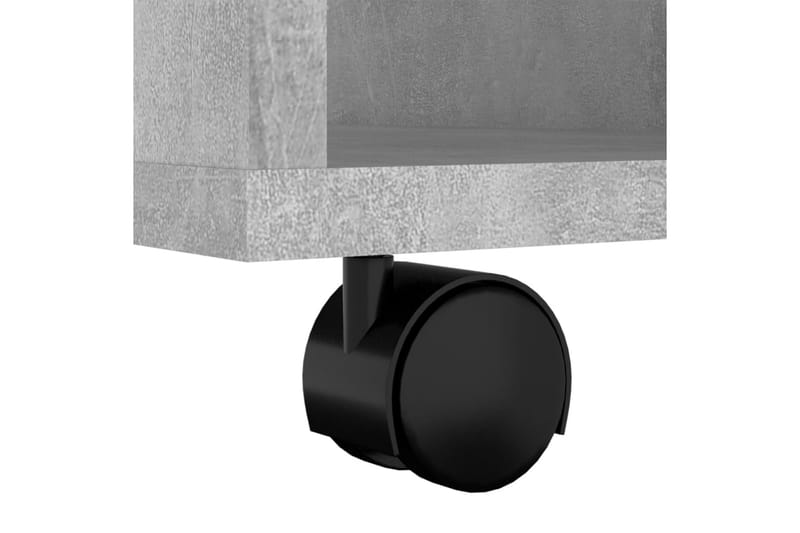 Skåp med hjul betonggrå 60x53x72 cm spånskiva - Grå - Möbler - Bord & matgrupper - Serveringsvagn & barvagn - Drinkvagn