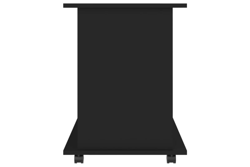 Skåp med hjul svart 60x45x60 cm spånskiva - Svart - Drinkvagn - Rullbord, rullvagn & serveringsbord