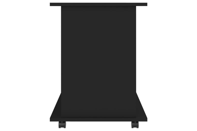 Skåp med hjul svart 60x45x60 cm spånskiva - Svart - Möbler - Bord & matgrupper - Serveringsvagn & barvagn - Drinkvagn