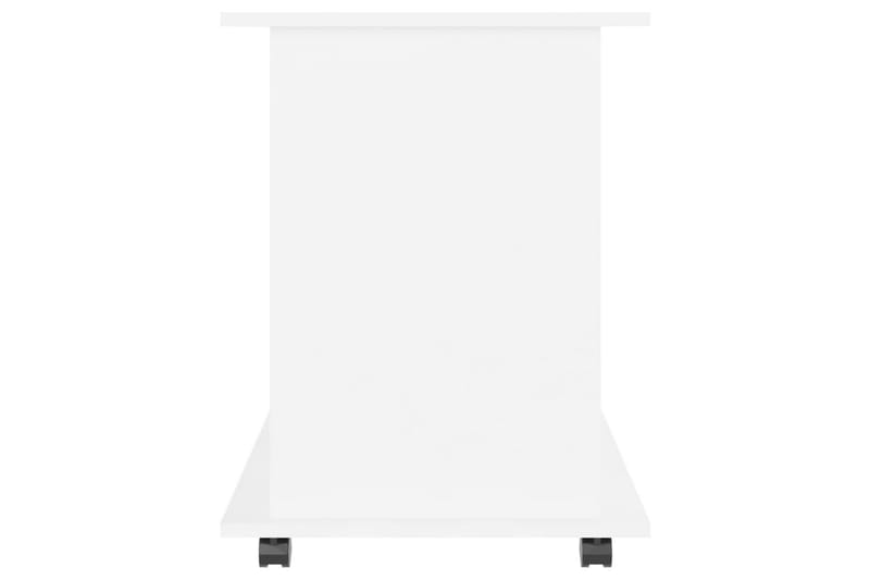 Skåp med hjul vit 60x45x60 cm spånskiva - Vit - Möbler - Bord & matgrupper - Serveringsvagn & barvagn - Drinkvagn