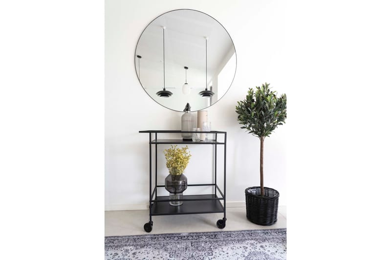 Thomasboro Drinkvagn 40x68 cm - Svart - Möbler - Bord & matgrupper - Serveringsvagn & barvagn - Drinkvagn