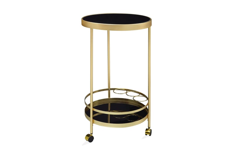 Thruston Drinkvagn 45x45 cm - Guld - Drinkvagn - Rullbord, rullvagn & serveringsbord