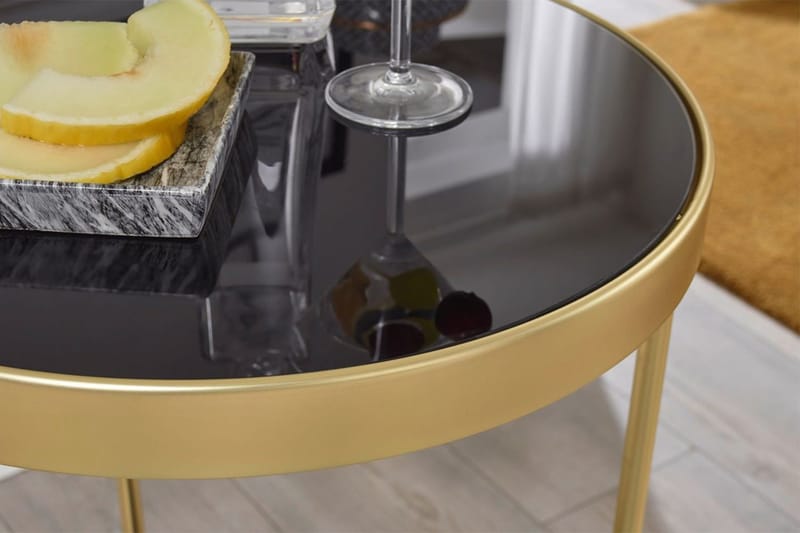 Thruston Drinkvagn 45x45 cm - Guld - Möbler - Bord & matgrupper - Serveringsvagn & barvagn - Drinkvagn