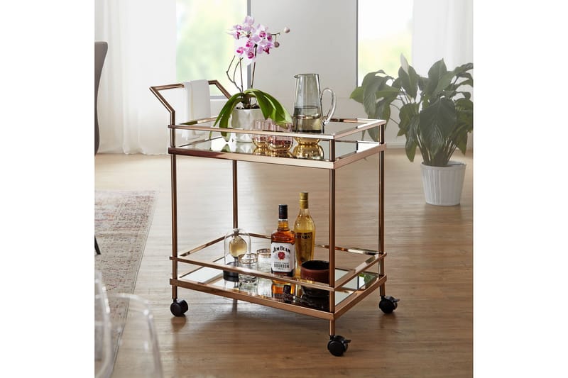 Yopps Drinkvagn 65x45 cm - Guld - Möbler - Bord & matgrupper - Serveringsvagn & barvagn - Drinkvagn