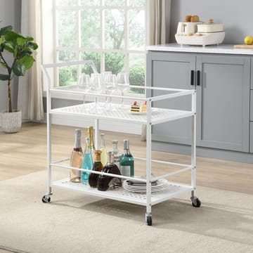 Fenino Serveringsvagn 79 cm - Mattvit - Möbler - Bord & matgrupper - Serveringsvagn & barvagn - Drinkvagn