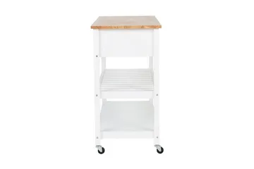 Navarino Serveringsvagn 48|120 cm - Vit - Möbler - Bord & matgrupper - Serveringsvagn & barvagn - Rullbord, rullvagn & serveringsbord