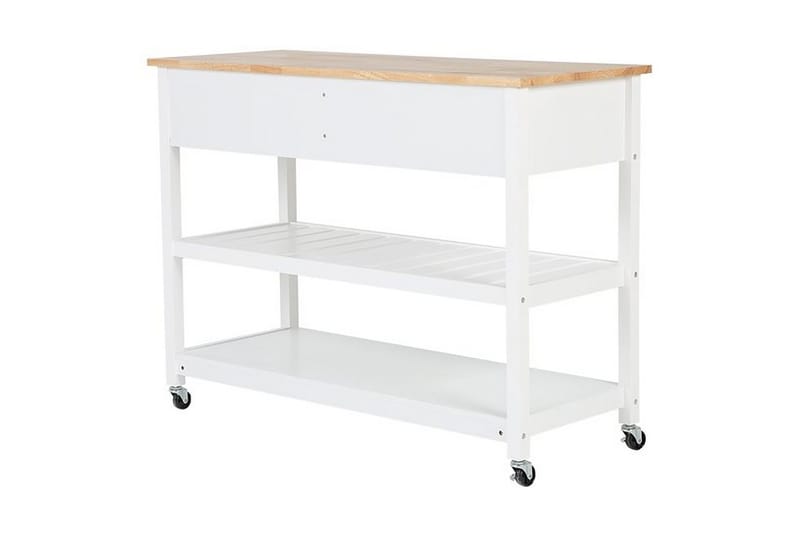 Navarino Serveringsvagn 48|120 cm - Vit - Möbler - Bord & matgrupper - Serveringsvagn & barvagn - Köksvagn